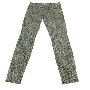 CAbi Jeans Pants Women Size 6 Multicolor Cotton Mid Rise Skinny Leg Flat Front